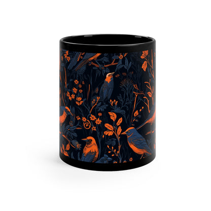 Orange-Breasted Brew: American Robin Coffee Mug