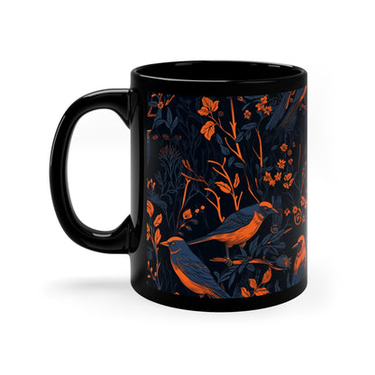 Orange-Breasted Brew: American Robin Coffee Mug