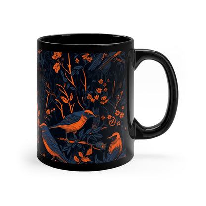 Orange-Breasted Brew: American Robin Coffee Mug